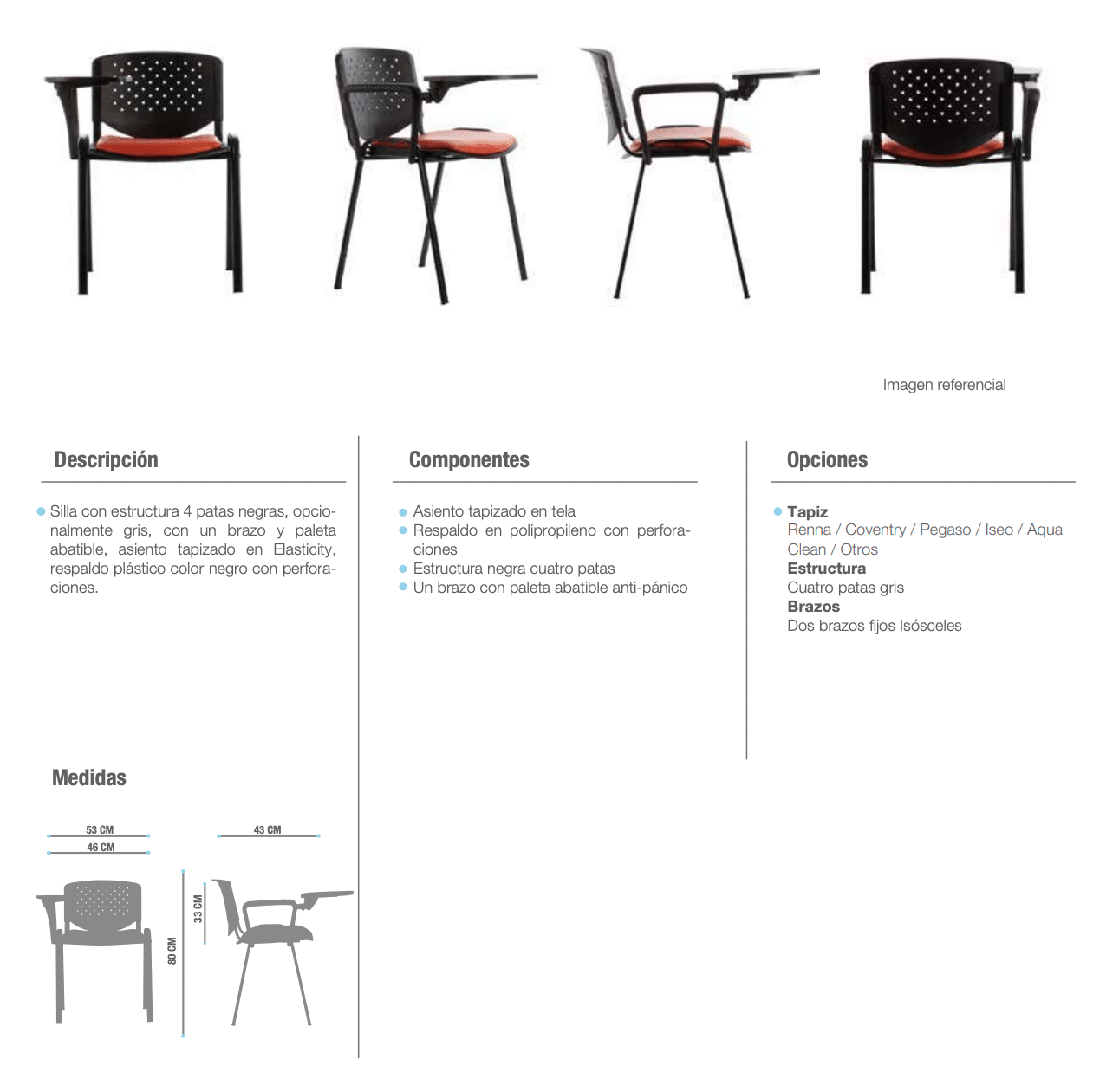 Silla prisma universitaria